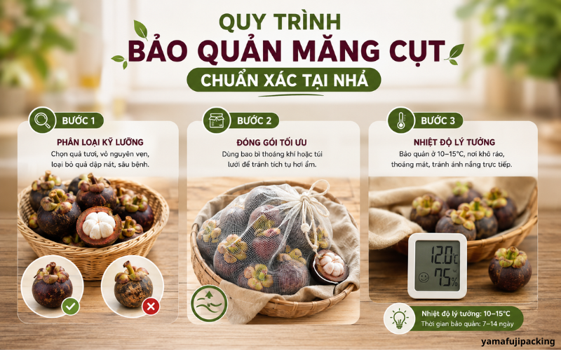 Quy trình bảo quản măng cụt chuẩn xác tại nhà