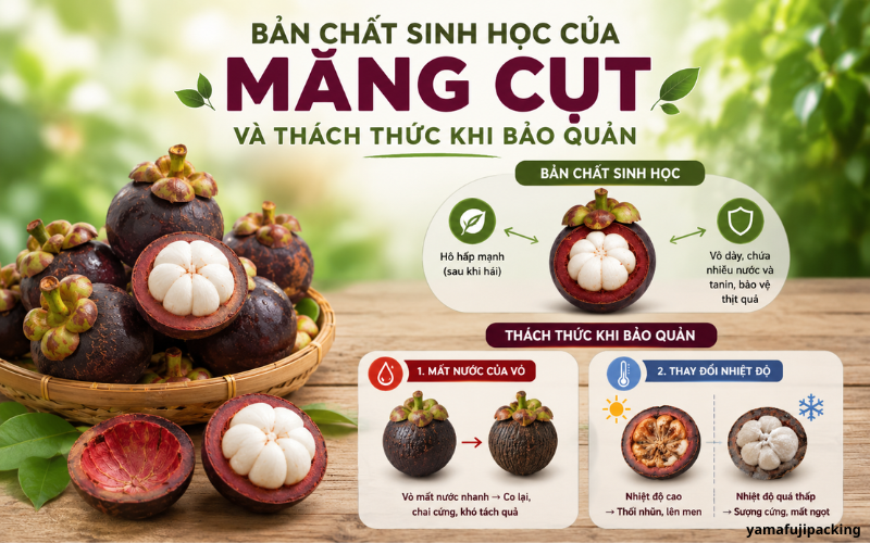 Bản chất sinh học của măng cụt và thách thức khi bảo quản