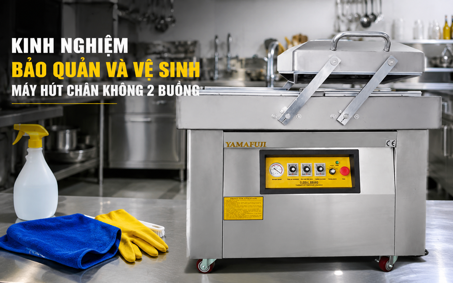 Bảo quản và vệ sinh máy hút chân không 2 buồng