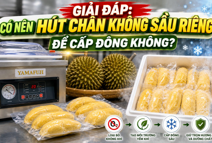 Giải đáp: Có nên hút chân không sầu riêng để cấp đông không?