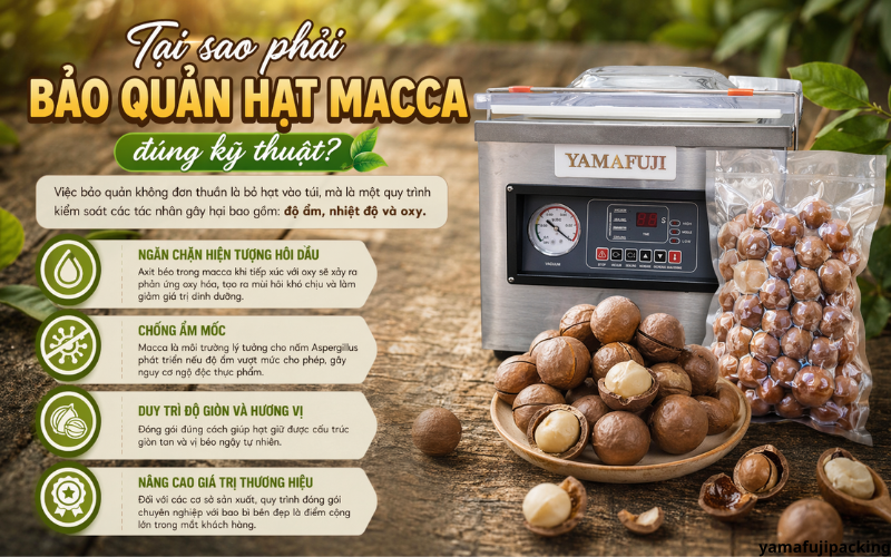 Tại sao phải bảo quản hạt macca đúng kỹ thuật