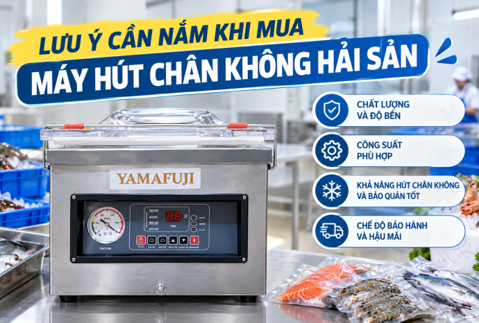 Lưu ý cần nắm khi mua máy hút chân không hải sản