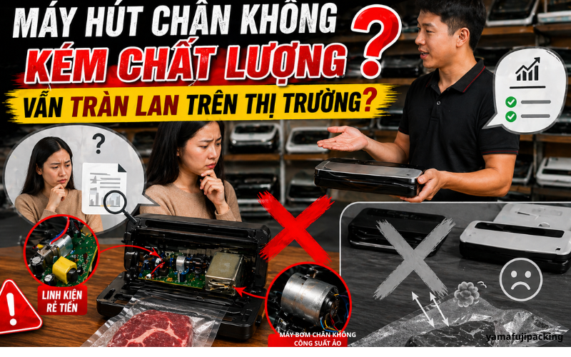  Máy hút chân không kém chất lượng vẫn tràn lan trên thị trường?
