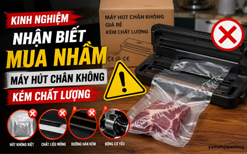 Kinh nghiệm nhận biết mua nhầm máy hút chân không kém chất lượng