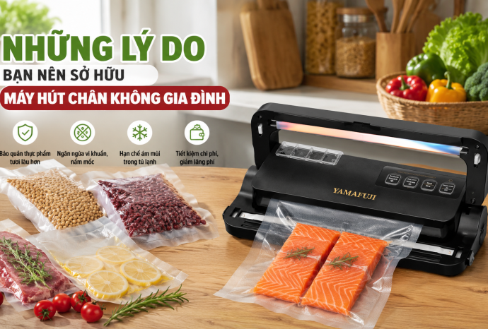Những lý do bạn nên sở hữu máy hút chân không gia đình