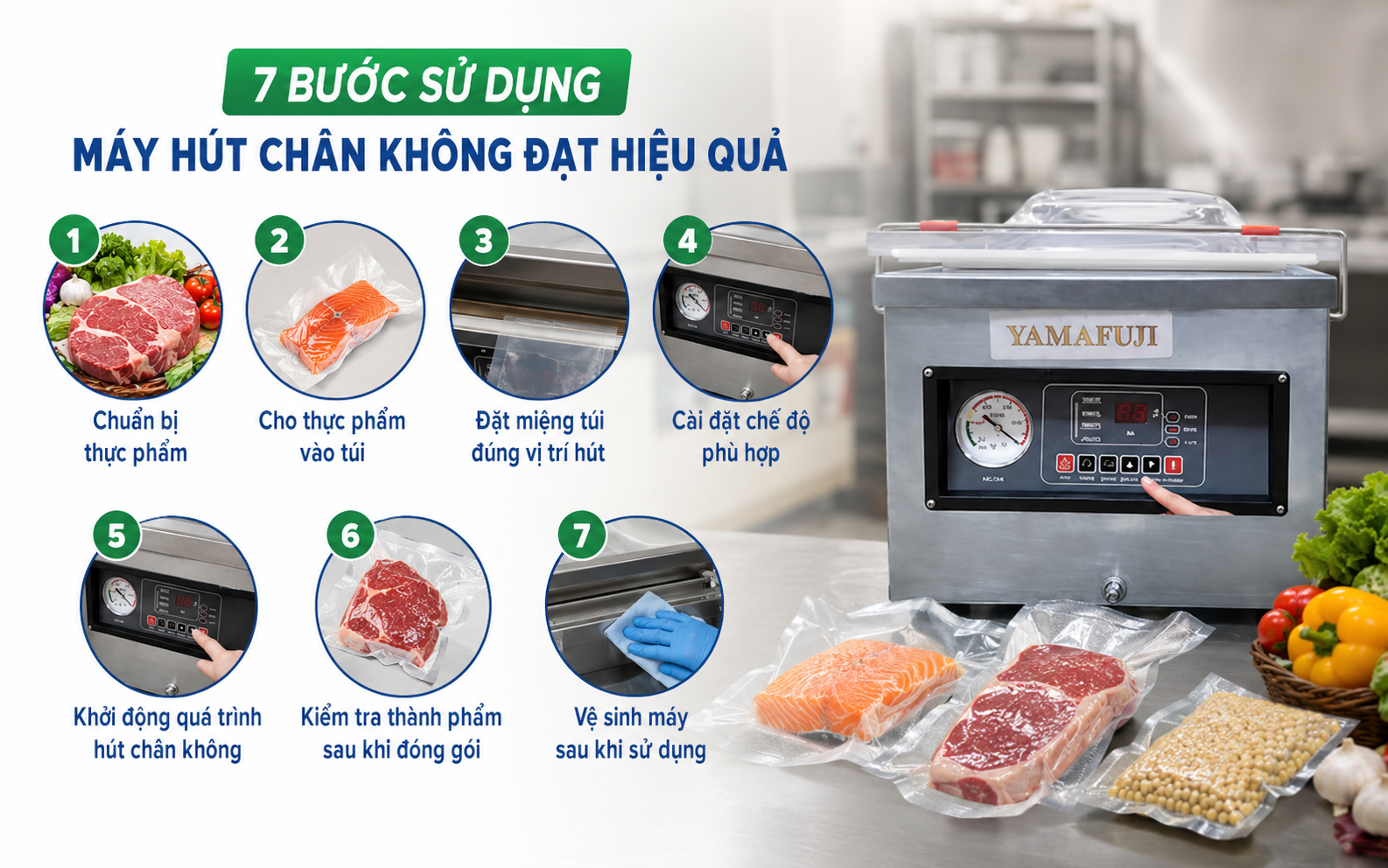 Hướng dẫn sử dụng máy hút chân không hiệu quả