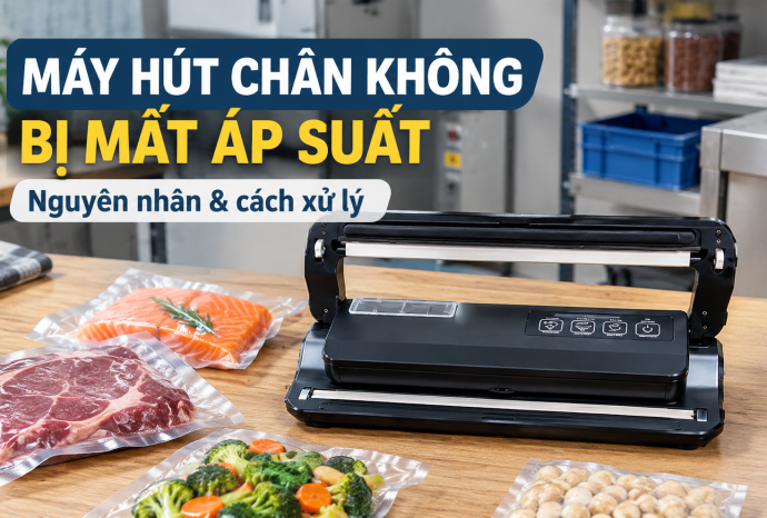 Máy hút chân không bị mất áp suất: Nguyên nhân và cách xử lý