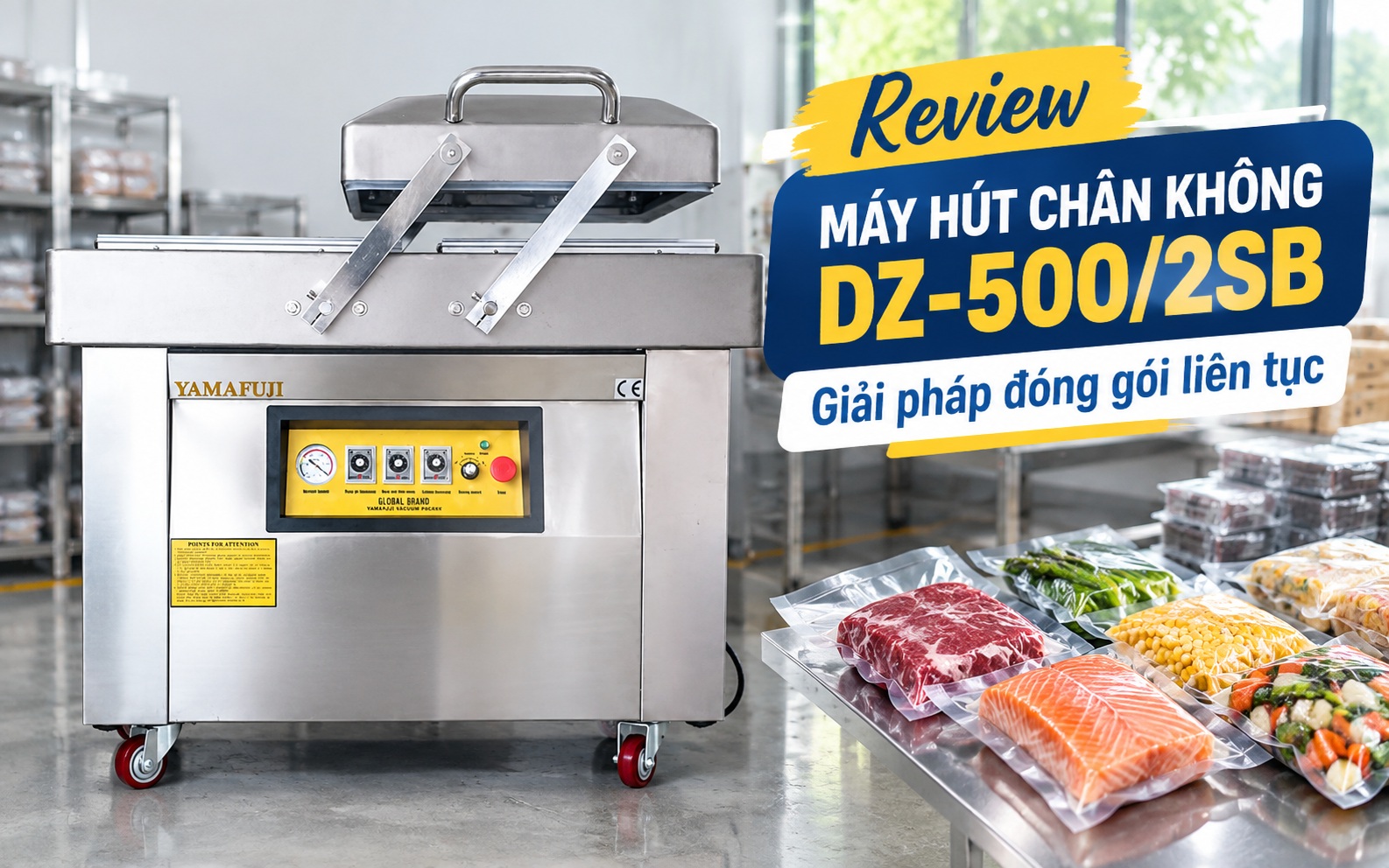 review máy hút chân không DZ-500/2SB