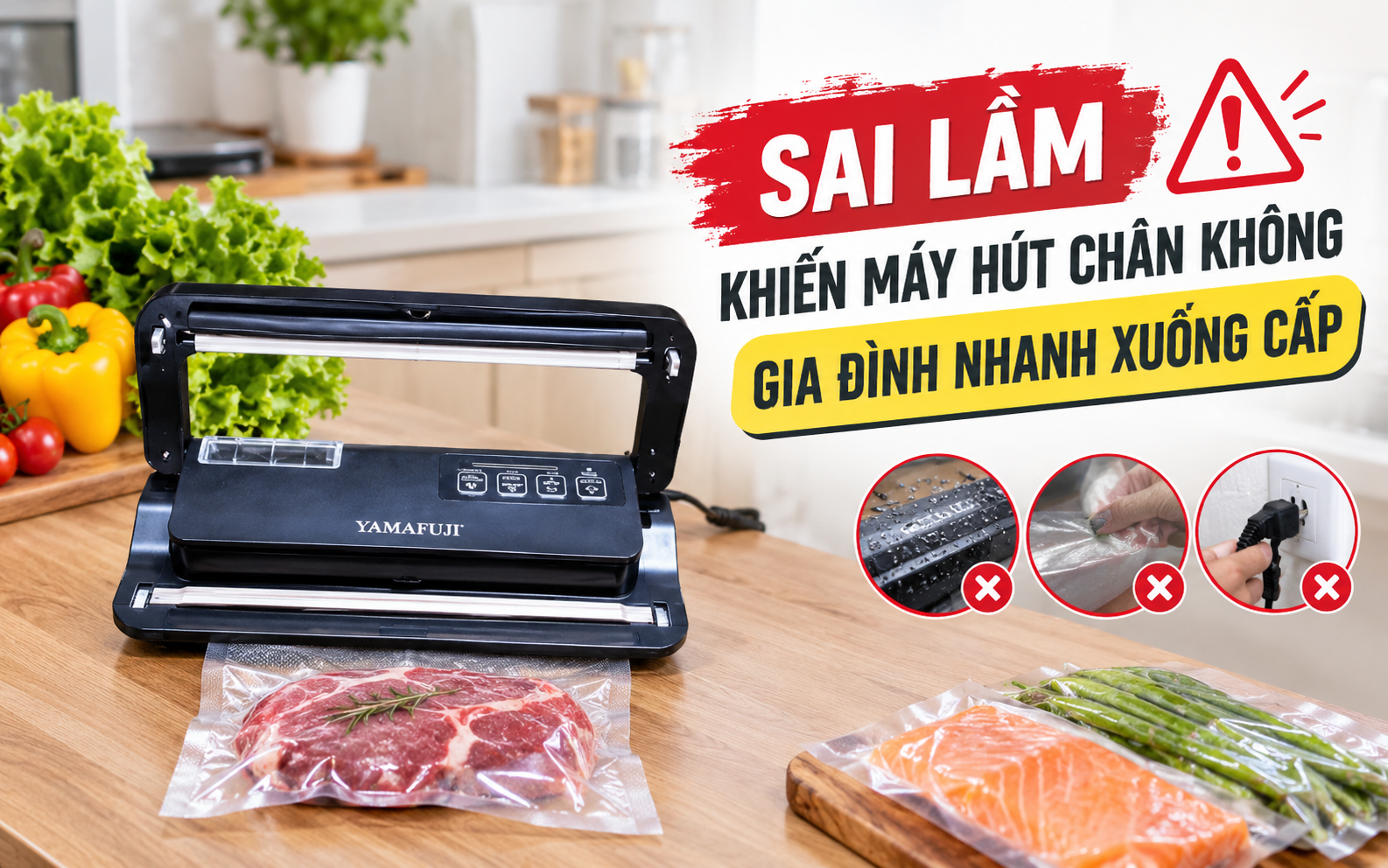 Sai lầm khiến máy hút chân không gia đình nhanh xuống cấp
