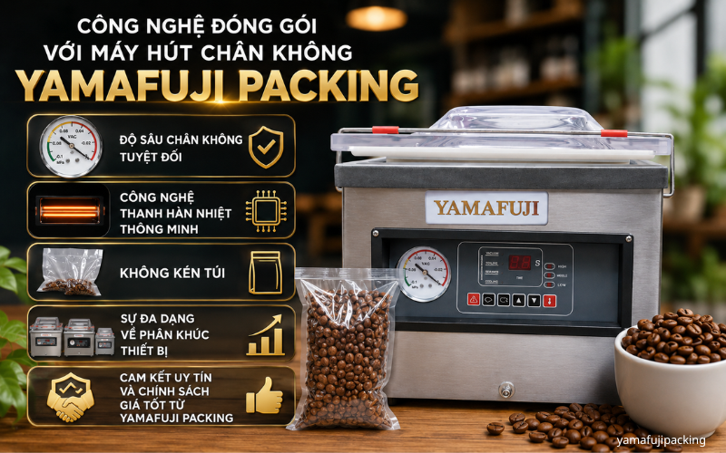 Công nghệ đóng gói với máy hút chân không Yamafuji Packing