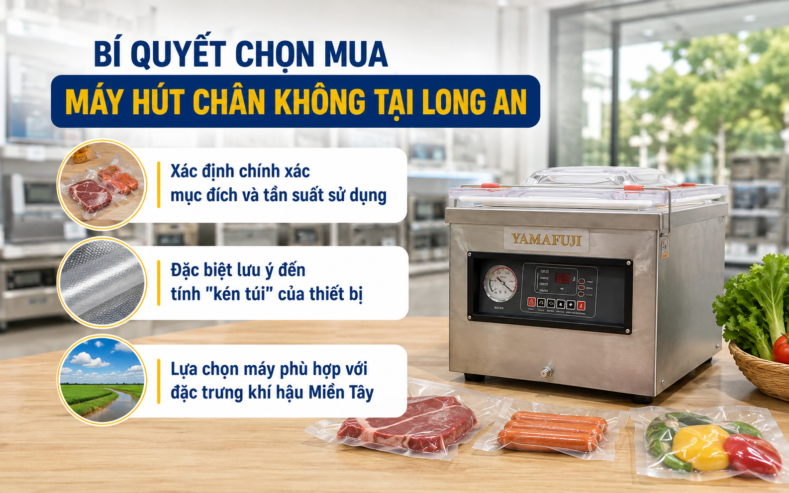 Bí quyết chọn mua máy hút chân không tại Long An