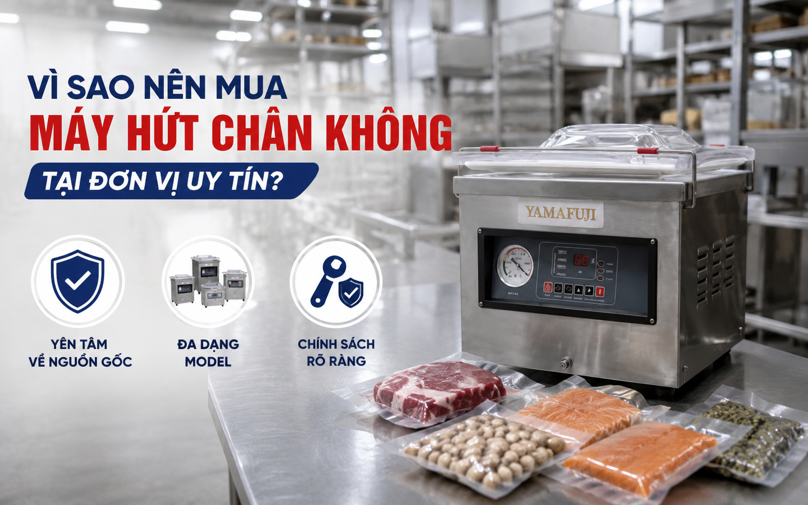 Vì sao nên mua máy hút chân không tại đơn vị uy tín?