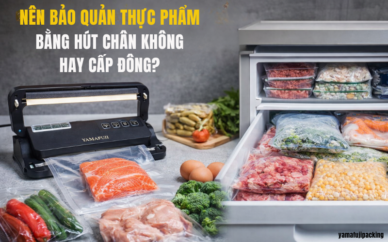Nên Bảo Quản Thực Phẩm Bằng Hút Chân Không Hay Cấp Đông?