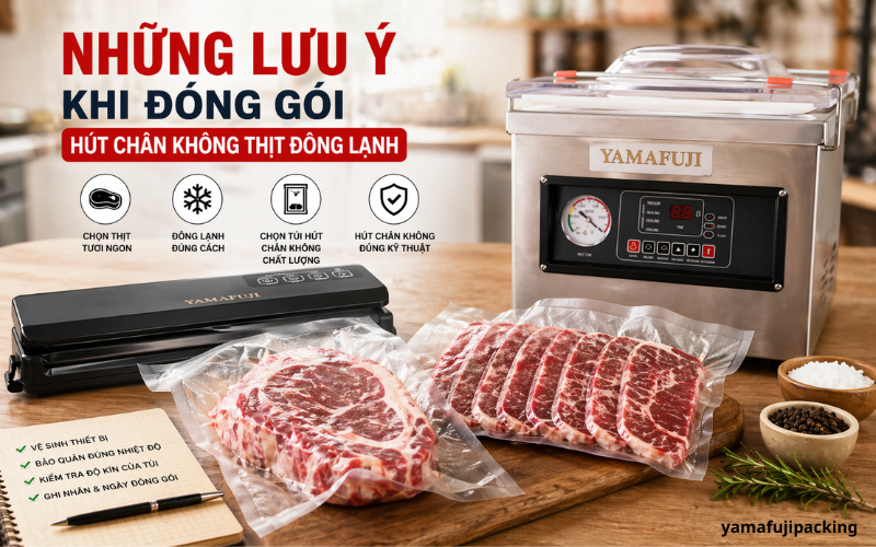 Những Lưu Ý Khi Đóng Gói Hút Chân Không Thịt Đông Lạnh