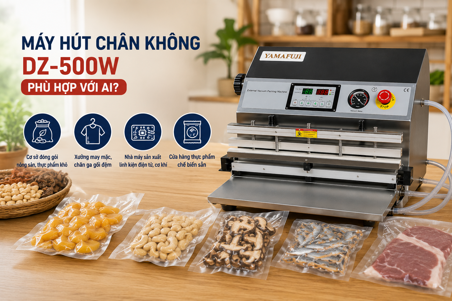 Máy hút chân không DZ-500W phù hợp với ai?