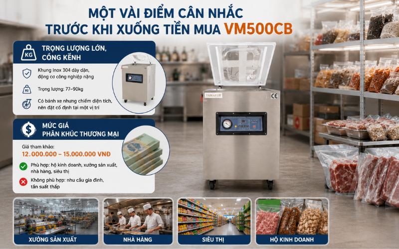 Một vài điểm cân nhắc trước khi xuống tiền mua VM500CB