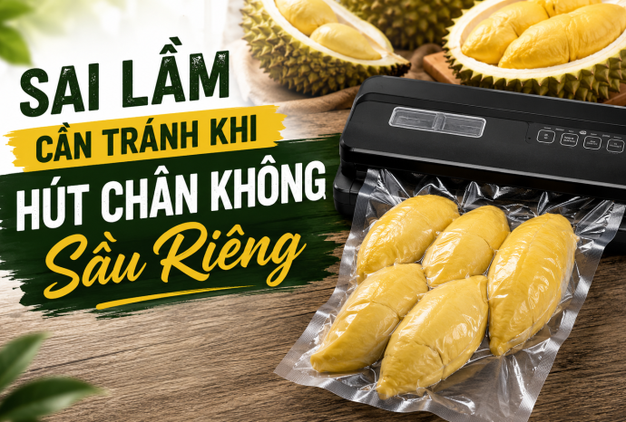 Sai lầm cần tránh khi hút chân không sầu riêng