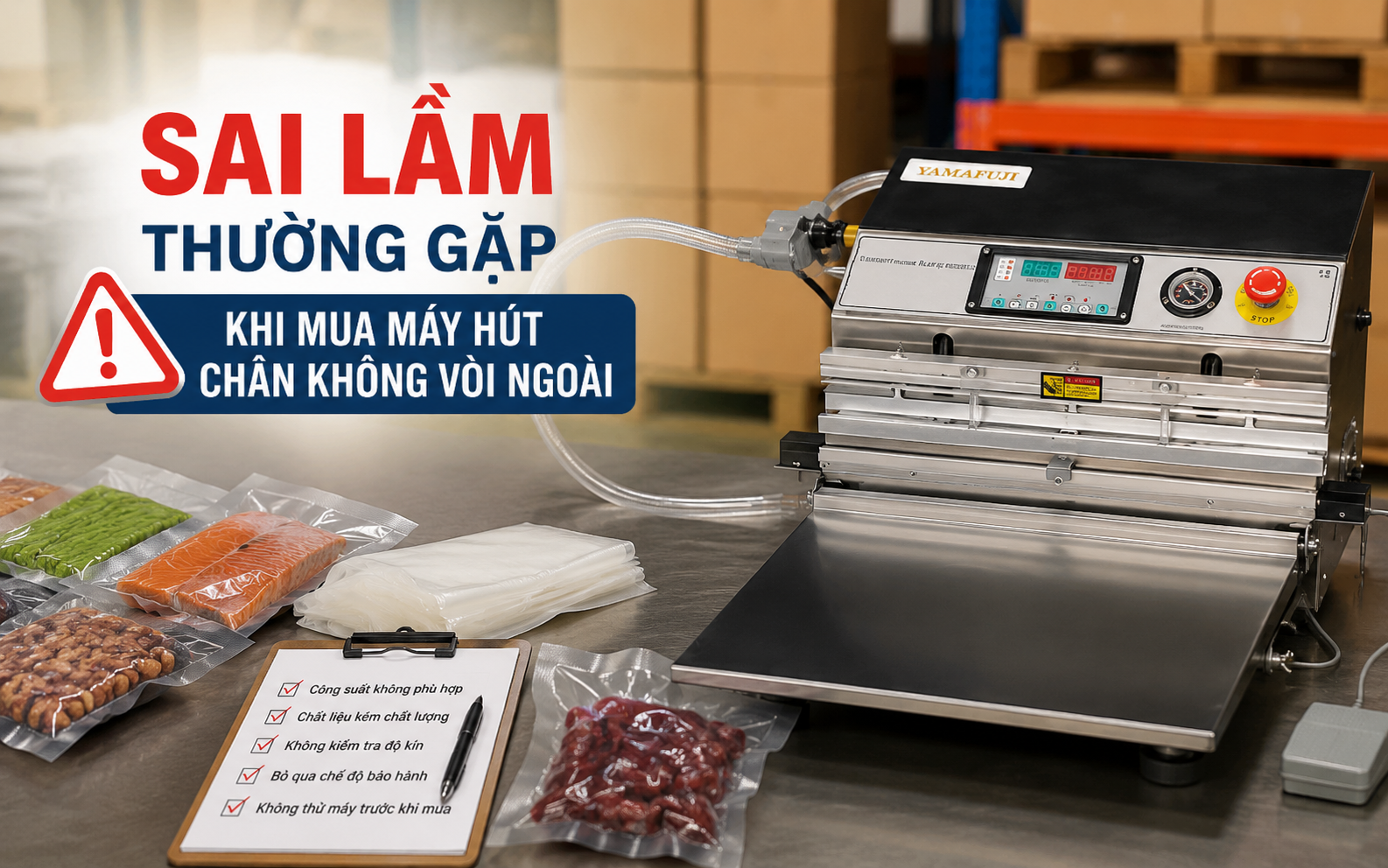 Sai lầm thường gặp khi mua máy hút chân không vòi ngoài