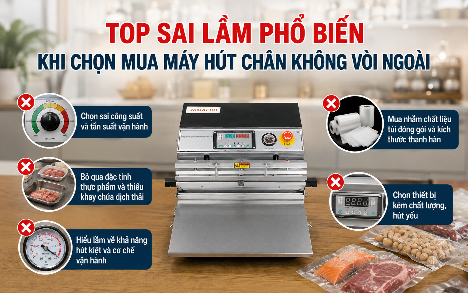 Top sai lầm phổ biến khi mua máy hút chân không vòi ngoài