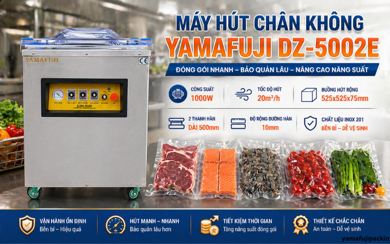 Máy hút chân không Yamafuji DZ-5002E  
