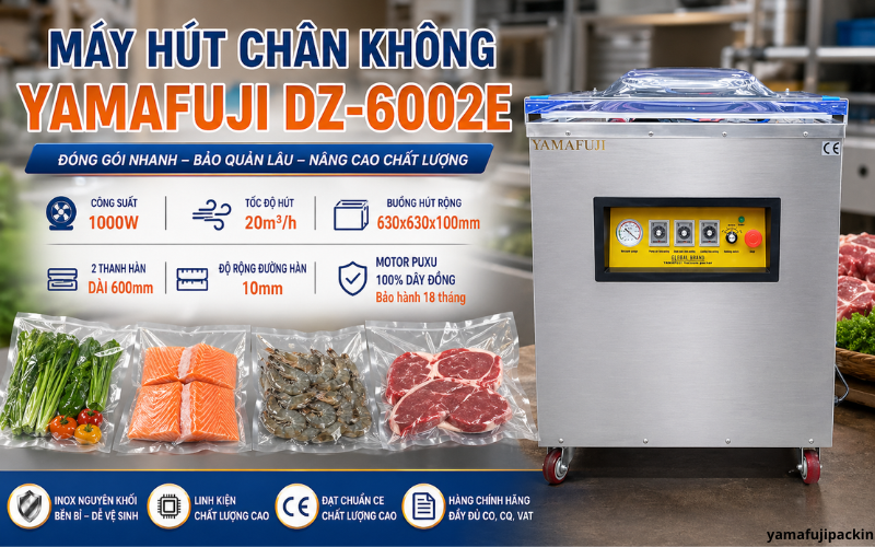  Máy hút chân không Yamafuji DZ-6002E  