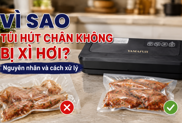 Vì sao túi hút chân không bị xì hơi? nguyên nhân và cách xử lý