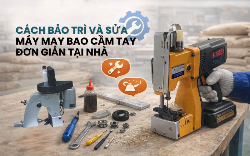 Cách bảo trì và sửa máy may bao cầm tay đơn giản tại nhà