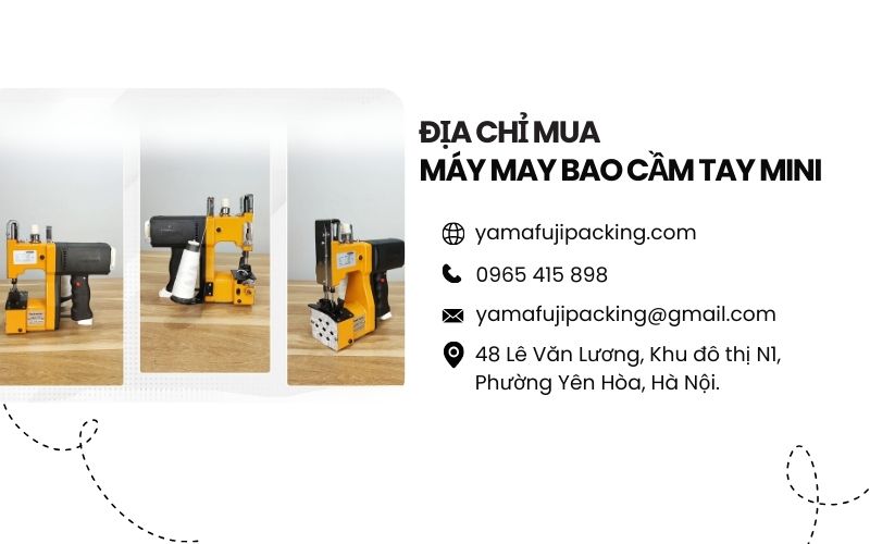 Địa chỉ mua máy may bao cầm tay mini