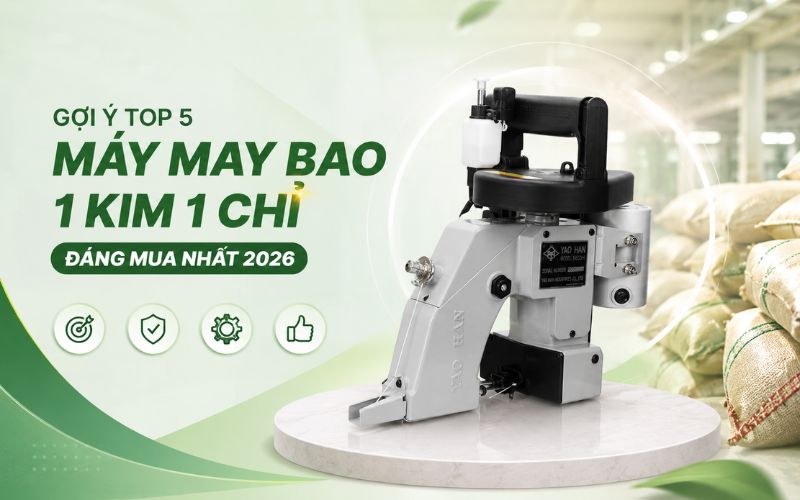 Gợi ý top 5 máy may bao 1 kim 1 chỉ đáng mua nhất 2026
