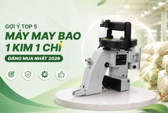 Gợi ý top 5 máy may bao 1 kim 1 chỉ đáng mua nhất 2026