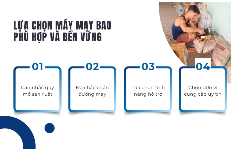 Lựa chọn máy may bao phù hợp và bền vững