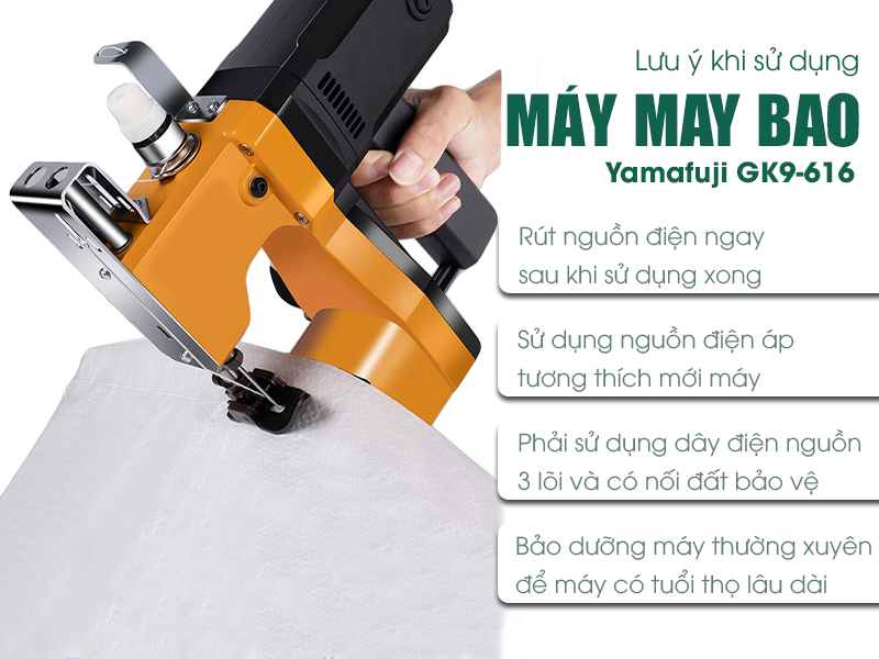 Lưu ý khi sử dụng máy may bao GK9-616