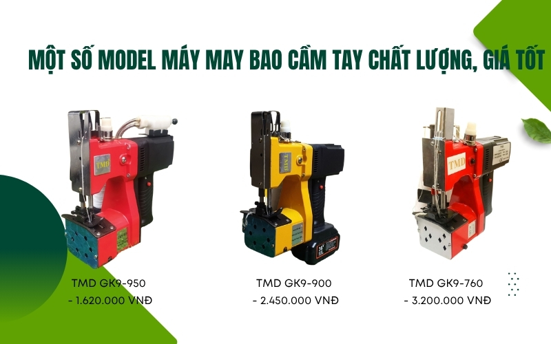 Một số model máy may bao cầm tay chất lượng, giá tốt