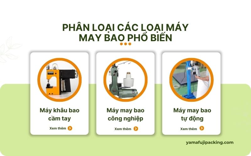 Phân loại các loại máy may bao phổ biến