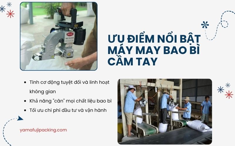 Ưu điểm nổi bật của máy may bao bì bằng tay