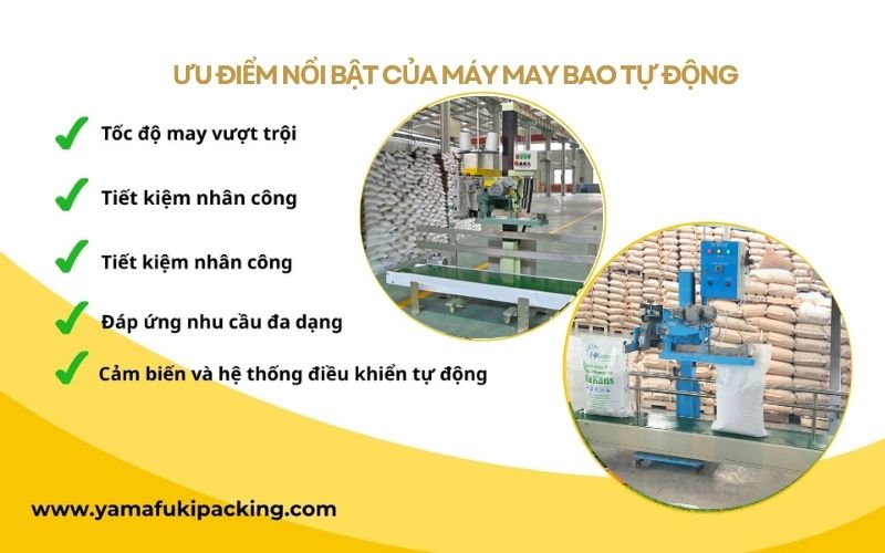 Ưu điểm nổi bật của máy may bao tự động