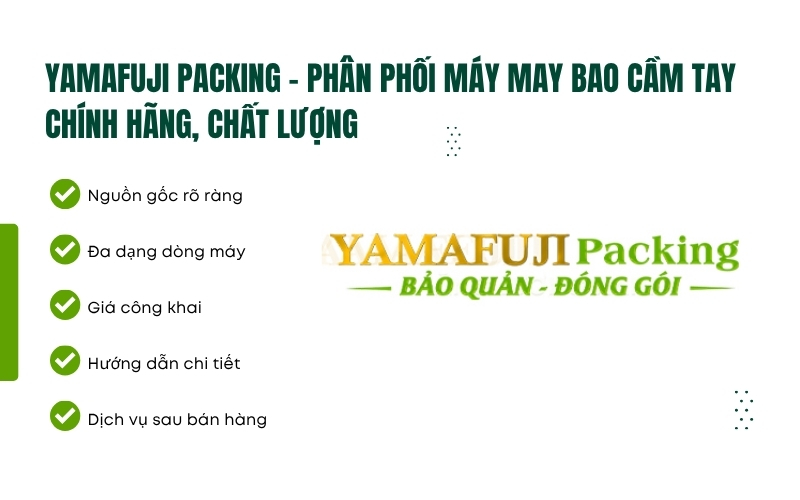 Yamafuji Packing - phân phối máy may bao cầm tay chính hãng, chất lượng