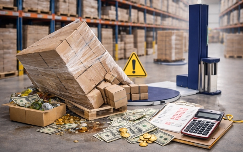 Chi phí phải trả khi sử dụng máy quấn màng pallet sai cách