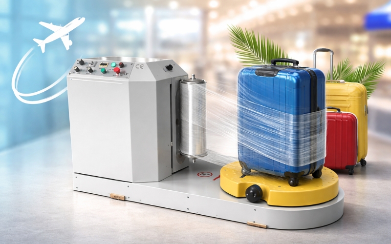 Chọn máy quấn hành lý sân bay