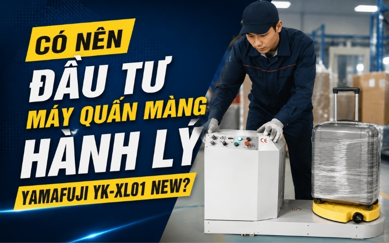 Đầu tư máy quấn màng hành lý Yamafuji YK-XL01 New