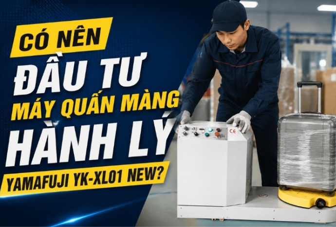 Có nên đầu tư máy quấn màng hành lý Yamafuji YK-XL01 New?