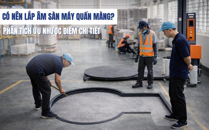 Có nên lắp âm sàn máy quấn màng? 