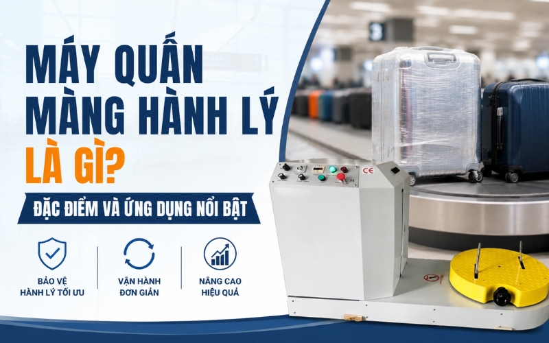 Đặc điểm và ứng dụng của máy quấn màng hành lý