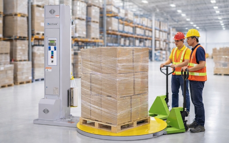 Hàng nặng, khối lượng lớn cần dùng thiết bị quấn màng pe