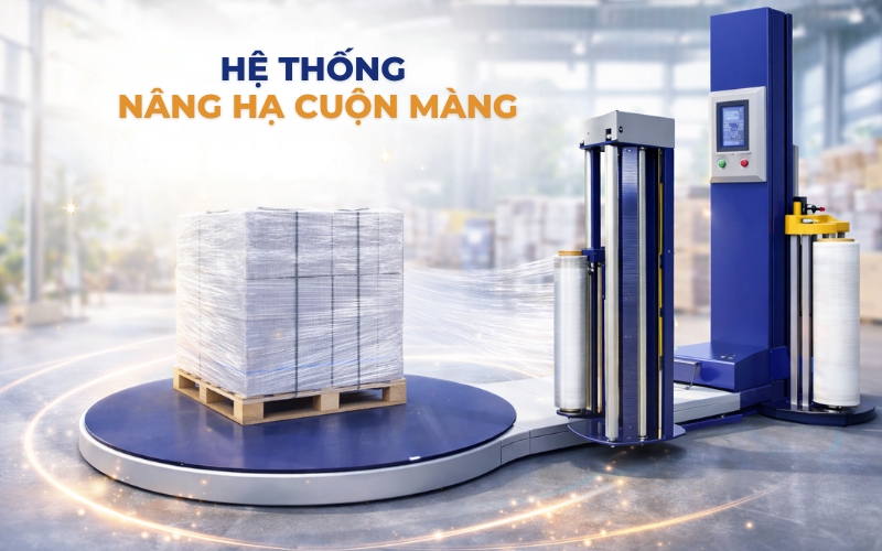Hệ thống nâng hạ cuộn màng