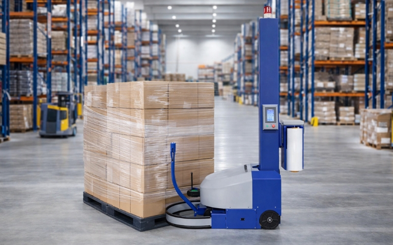 Hiệu suất của robot quấn màng co và máy quấn