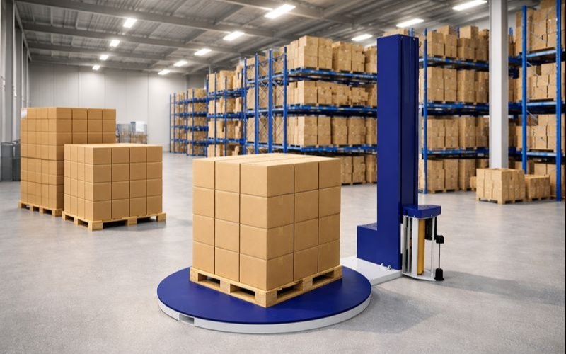 Khi nào nên chọn máy quấn hàng pallet bàn xoay?