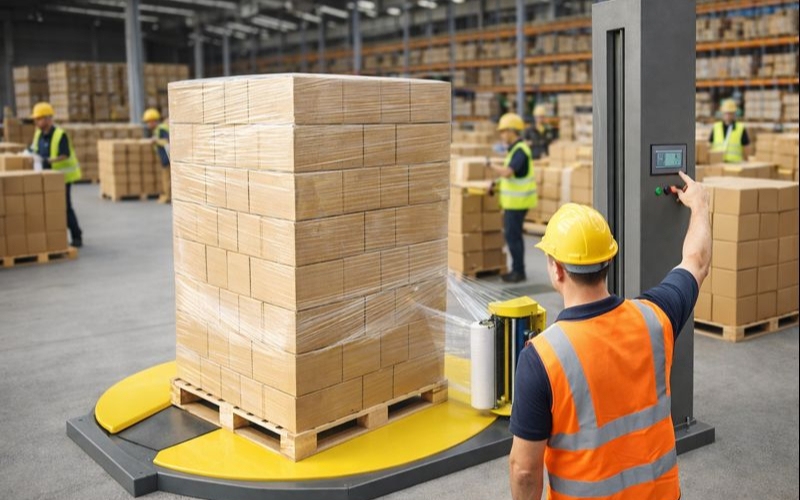 Không gian lắp đặt làm việc của máy quấn màng