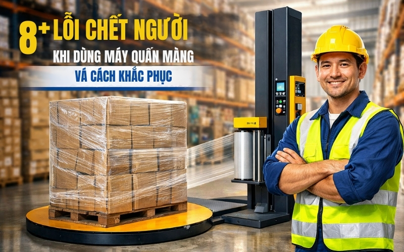 8+ lỗi chết người khi dùng máy quấn màng và cách khắc phục  
