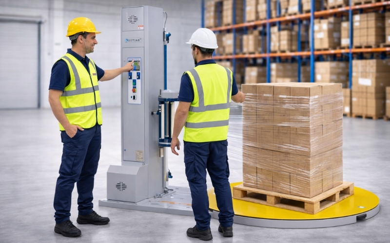 Lợi ích thực tế khi đầu tư robot quấn màng tự động 